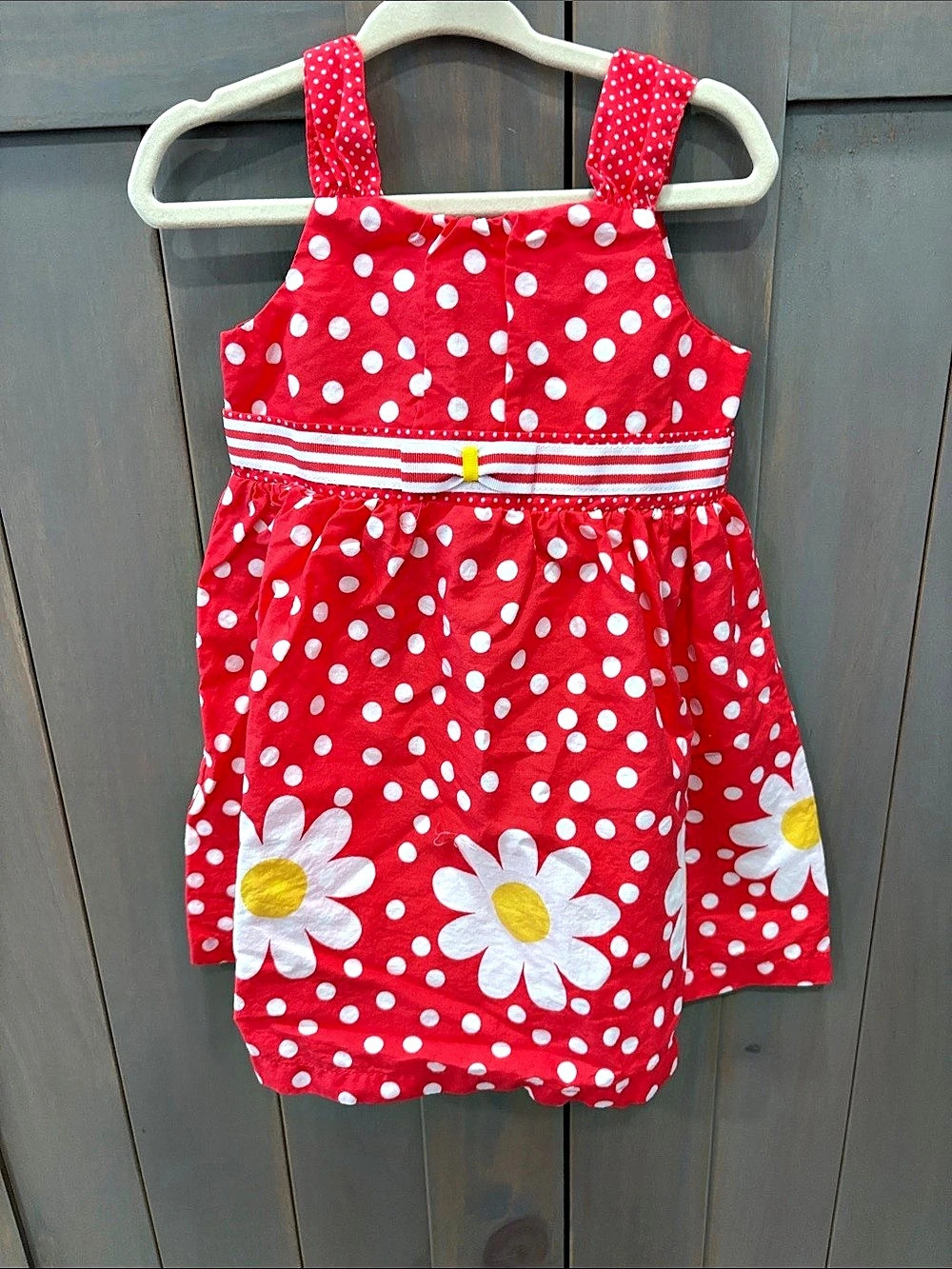 BEBERI Girls Polka Dot Daisy Dress Size 2T Like New